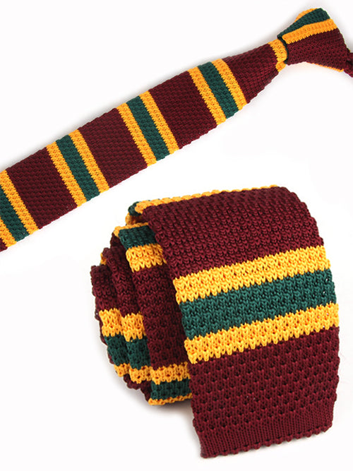 茶色-黄色-緑-ボーダー-柄-ニット-タイ-模様編み-ニット-タイプ-スタイリッシュ系-落着き-上品な-男女-祝-おしゃれ-かわいい-結婚式-カジュアル-スーツ-人気-プレゼント-ギフト-入園式-入学式-成人式