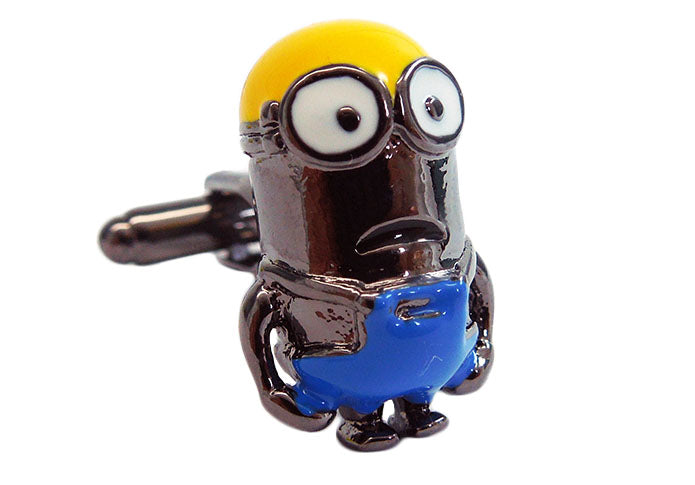 色付き-ロボット-黄-藍-色-カフスボタン-カラフル-おもしろ系-男-ユニーク-カフリングス-プレゼント-おしゃれ-かわいい-大人気-結婚式-カフス専門店