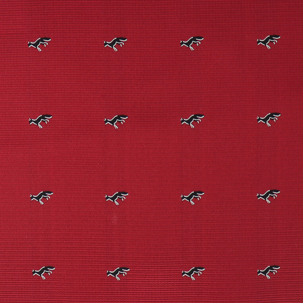 黒色キツネ-アニマル柄-ポケットチーフ-レッド-胸ポケット-父の日-おしゃれ-ギフト-オススメ-正装-通販-遊び心-大人-結婚式-披露宴-婚活-お見合い-パーティー