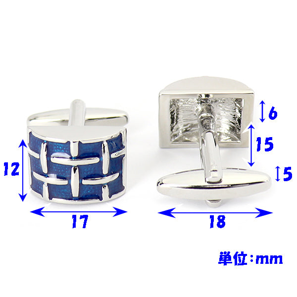 編みこみ-ブルー-カフスボタン-大きめサイズ-青-系-ブルー-男女-カフリングス-営業マン-おしゃれ-かわいい-結婚式-カジュアル-シンプル-スーツ-人気-プレゼント-ギフト-入園式-入学式-成人式