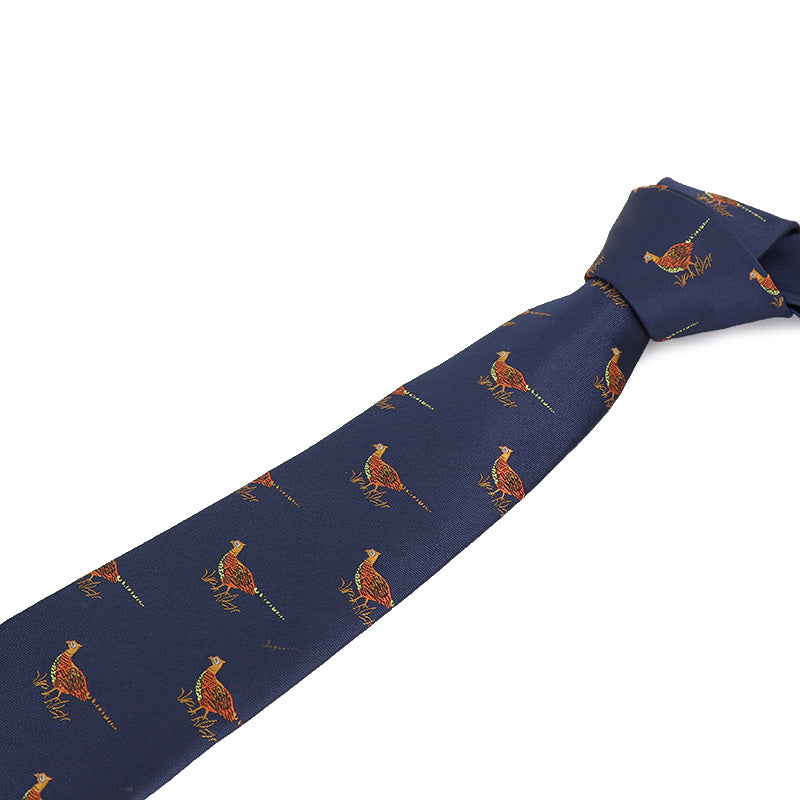 えんじ色-歩く-鳥-可愛い-趣味-ネクタイ-動物-ポリエステル-全長-約-145cm-剣幅-約-7cm-おしゃれ-かわいい-結婚式-カジュアル-シンプル-スーツ-人気-プレゼント-ギフト-春-成人式