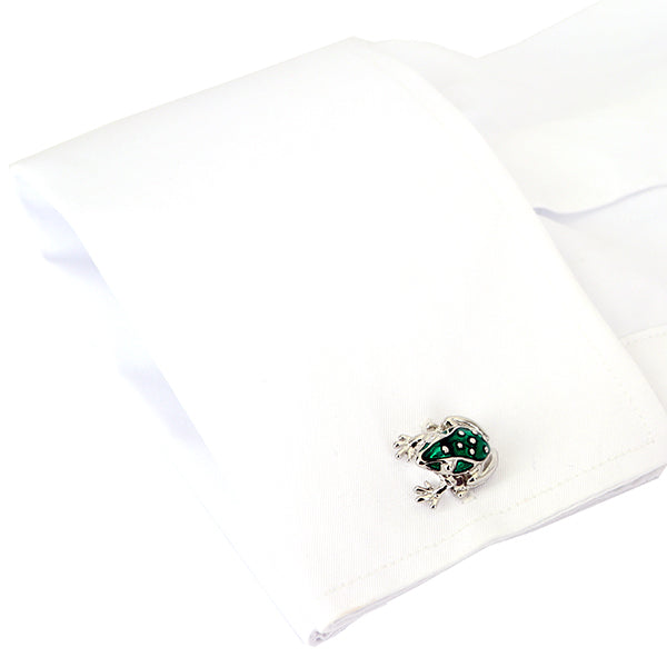 グリーン-フロッグ-カフスボタン-緑-系-グリーン-男女-カフリングス-営業マン-おしゃれ-かわいい-結婚式-カジュアル-シンプル-スーツ-人気-プレゼント-ギフト-入園式-入学式-成人式