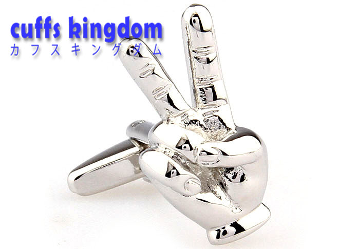ハッピー-ピース-カフスボタン-銀色系-男女-カフリングス-営業マン-おしゃれ-かわいい-結婚式-カジュアル-シンプル-スーツ-人気-プレゼント-ギフト-入園式-入学式-成人式