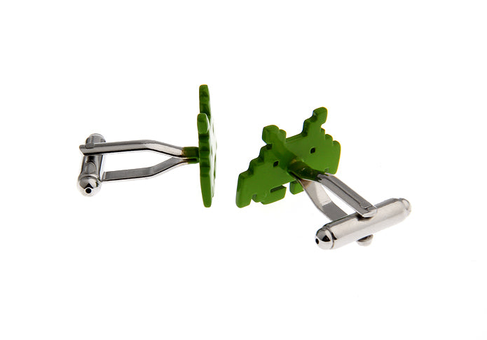 昔懐かしゲーム風カフスボタン-緑系-グリーン-男女-カフリングス-営業マン-おしゃれ-かわいい-結婚式-カジュアル-シンプル-ユニーク-スーツ-人気-プレゼント-ギフト-入園式-入学式-成人式