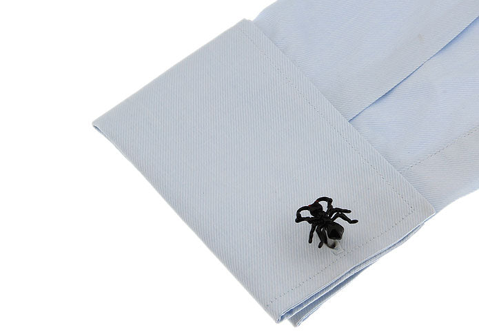 蟻-型-カフリングス-ブラック-カフスボタン-黒系-ブラック-男女-カフリングス-営業マン-おしゃれ-かわいい-結婚式-カジュアル-シンプル-スーツ-人気-プレゼント-ギフト-入園式-入学式-成人式