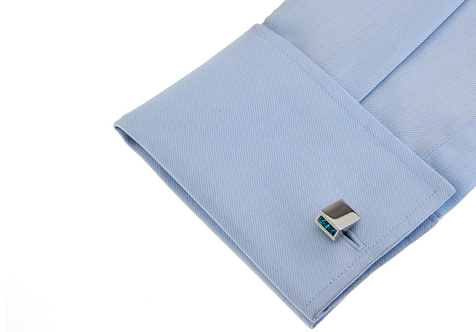 楔形-ハイレベル-デザイン-青色-カフスボタン-青-系-ブルー-男女-カフリングス-営業マン-おしゃれ-かわいい-結婚式-カジュアル-シンプル-スーツ-人気-プレゼント-ギフト-入園式-入学式-成人式