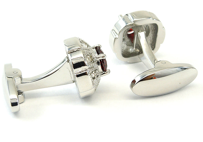 花形-サークル-レッド-カフスボタン-赤系-レッド-男女-カフリングス-営業マン-おしゃれ-かわいい-結婚式-カジュアル-豪華-スーツ-人気-プレゼント-ギフト-入園式-入学式-成人式