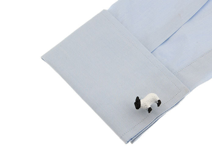 ヒツジ-黒-白-カフスボタン-黒系-ブラック-男女-カフリングス-営業マン-おしゃれ-かわいい-結婚式-カジュアル-シンプル-スーツ-人気-プレゼント-ギフト-入園式-入学式-成人式