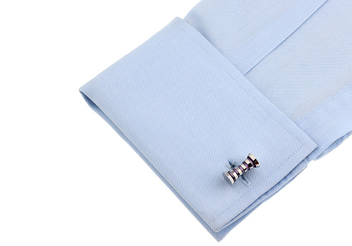 留め具も同デザイン-青色-カフスボタン-ブルー-男女-カフリングス-営業マン-おしゃれ-かわいい-結婚式-カジュアル-シンプル-スーツ-人気-プレゼント-ギフト-入園式-入学式-成人式
