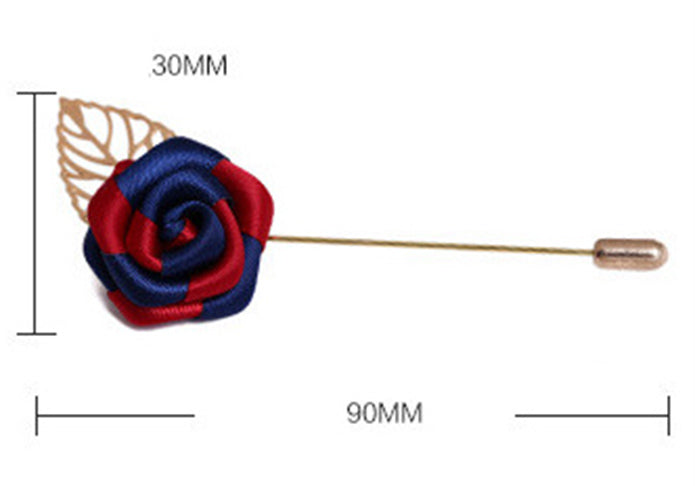 ナイロン-薔薇-青-赤-スーツ-アクセ-金針色-ラペルピン-おしゃれ-かわいい-プレゼント-高級感-メンズ-お礼-ギフト-アクセサリ