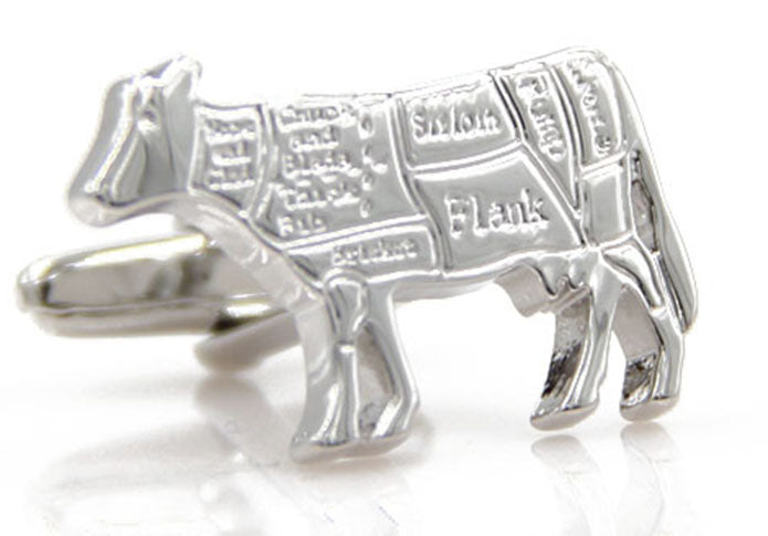 牛肉-部位-説明-カフス-銀色-カフスボタン-シルバー-男女-カフリングス-スーツ-人気-プレゼント-ギフト-動物-食べ物-カフス専門店