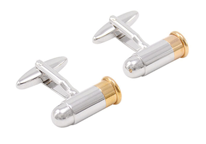 薬莢-銃弾-カフス-色-金-銀-カフスボタン-シルバー-おしゃれ-男女-カフリングス-スーツ-プレゼント-営業マン-大人気-結婚式-カフス専門店