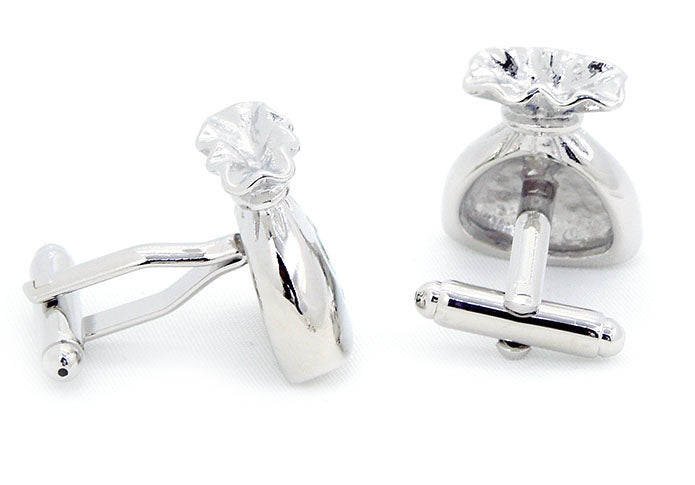 袋-ユニーク-カフス-色-銀-カフスボタン-シルバー-おしゃれ-営業マン-男女-カフリングス-ユニーク-プレゼント-大人気-成人式-結婚式-カフス専門店