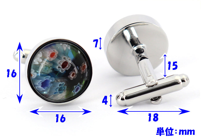 1点-1点-ハンドメイド-花柄-ガラス-細工-カフスボタン-カラフル-おすすめ-おしゃれ-かわいい-男女-営業マン-結婚式-スーツ-人気-カフリングス-プレゼント-ギフト-入園式-入学式-成人式