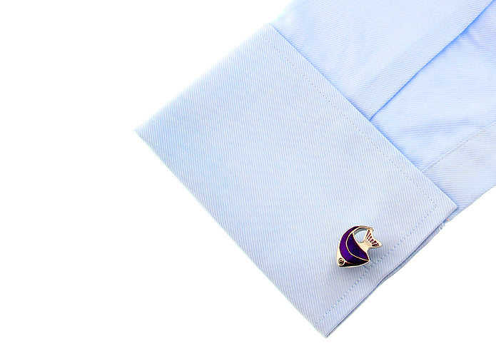 熱帯魚-パープル-カフスボタン-艶やか-曲線美-紫系-パープル-男女-カフリングス-営業マン-おしゃれ-かわいい-結婚式-カジュアル-シンプル-スーツ-人気-プレゼント-ギフト-入園式-入学式-成人式