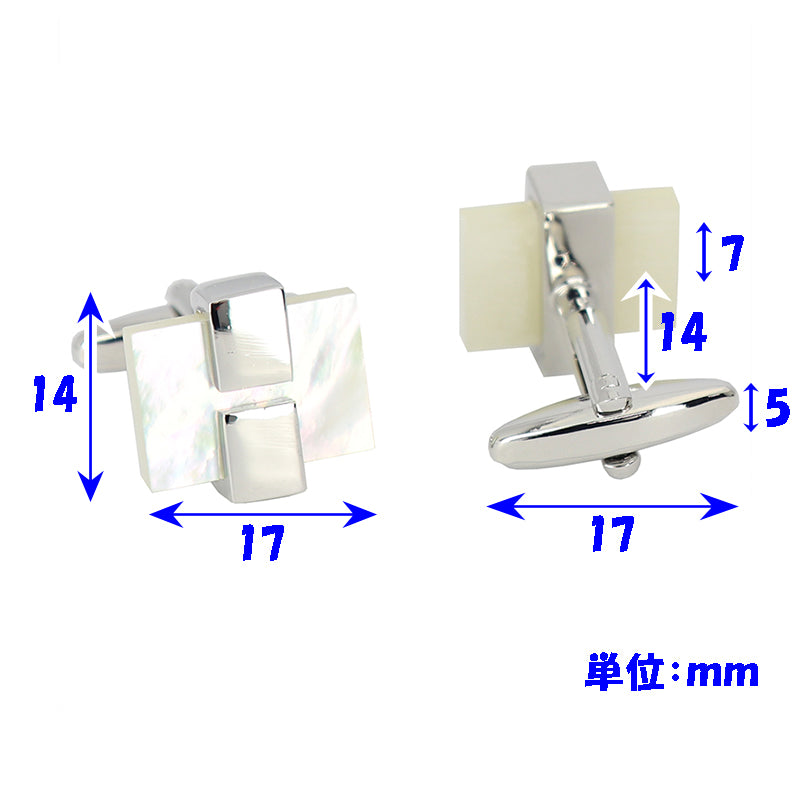 白くきらきら輝く-カフスボタン-ホワイト-おしゃれ-男女-カフリングス-エレガント-結婚式-プレゼント-カフス専門店