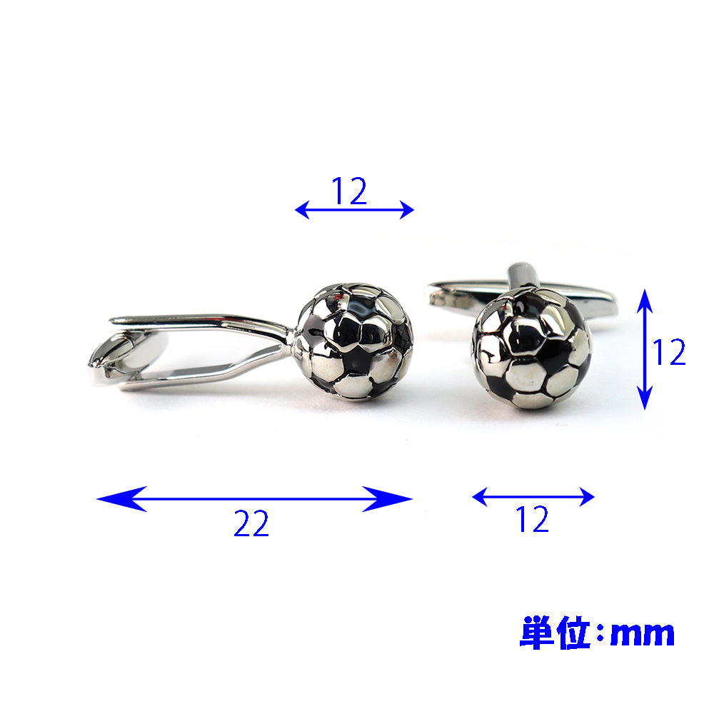 サッカーボール カフスボタン シルバー 立体 趣味 スポーツ 男女 プレゼント ギフト おしゃれ かわいい スーツ 人気 結婚式 カフス専門店