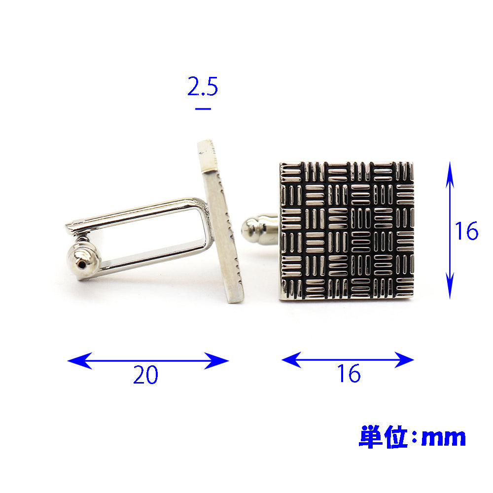 幾何学模様 スクエア カフスボタン 男女 営業マン おしゃれ 結婚式 カジュアル シンプル スーツ 人気 プレゼント ギフト 入園式 入学式 成人式 カフス専門店