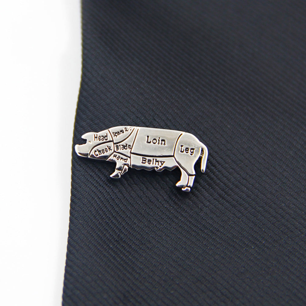 豚 ブローチ ピン 動物 シルバー アクセサリー 個性 スーツ 人気 おしゃれ カジュアル プレゼント ギフト 入園式 入学式 成人式 カフス専門店