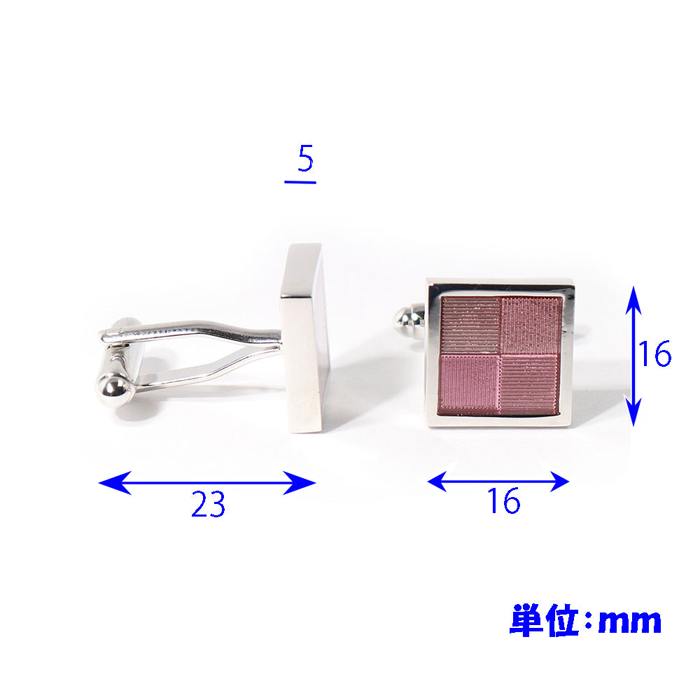 桃色 グラデーション カフスボタン 【 男女 カフリングス 営業マン おしゃれ かわいい 結婚式 カジュアル シンプル スーツ 人気 プレゼント ギフト 入園式 入学式 成人式 】