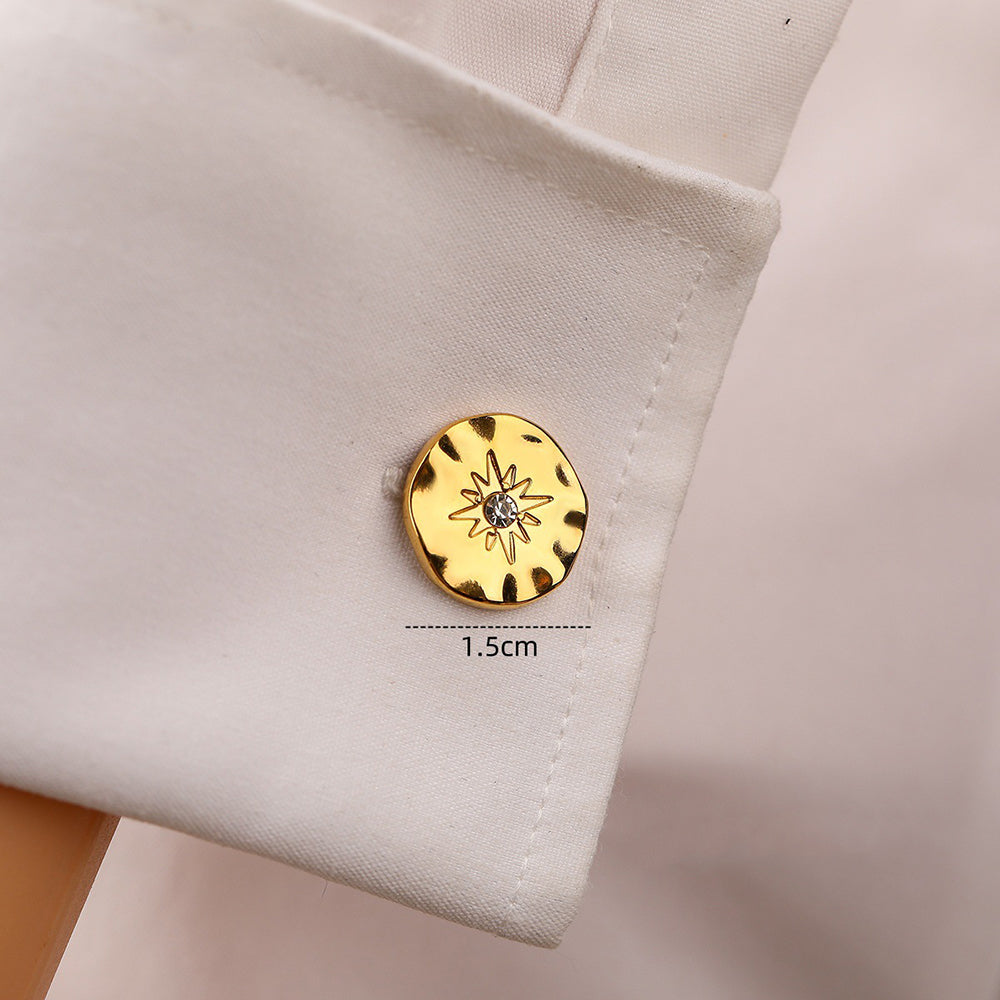 ゴールド カフスボタン お花 男女 営業マン おしゃれ かわいい エレガント 結婚式 スーツ 人気 プレゼント ギフト 入園式 入学式 成人式 カフス専門店