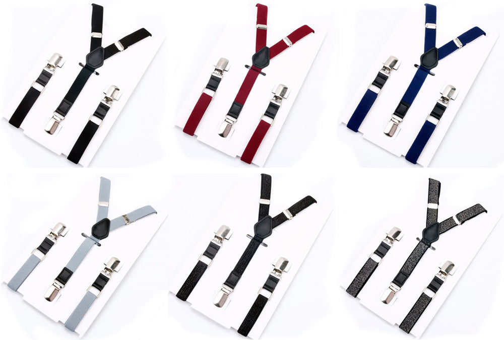 牛革を使ったシンプルで上品なサスペンダーY型【スモークブルー】男女兼用 すっきりエレガント幅16mm スーツ フォーマル 男女 祝 おしゃれ かわいい 結婚式 カジュアル 人気 プレゼント ギフト 入園式 入学式 成人式