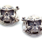 シルバーアクセサリー-立体-スカルヘット-迫力-満点-ボタンカバー-2個-セット-銀色-系-男女-営業マン-おしゃれ-かわいい-結婚式-カジュアル-シンプル-スーツ-人気-プレゼント-ギフト-入園式-入学式-成人式