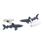 色付き-シャーク-灰色-動物-カフスボタン-グレー-魚-男-カフリングス-プレゼント-おしゃれ-ユニーク-人気-カフス専門店