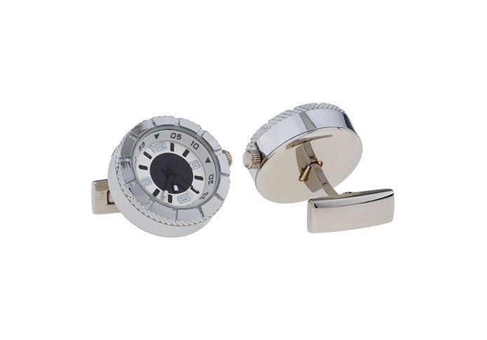 時計-動きます-まるで時計-高級-銀色-カフスボタン-シルバー-おしゃれ-男女-カフリングス-個性-プレゼント-可愛い-機能付き-大人気-結婚式-カフス専門店