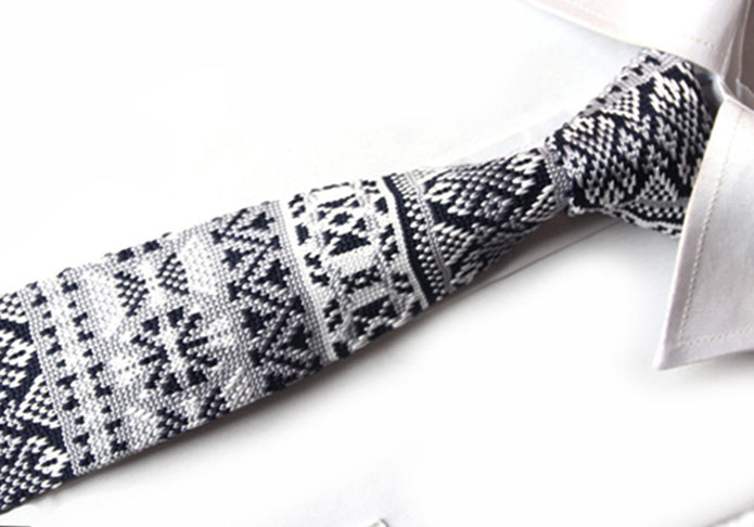 紺-グレイ-白-編み込み-ニットタイ-メリヤス編み-スッキリタイプ-スタイリッシュ系-シンプル-クール-男女-祝-おしゃれ-かわいい-結婚式-カジュアル-スーツ-人気-プレゼント-ギフト-入園式-入学式-成人式