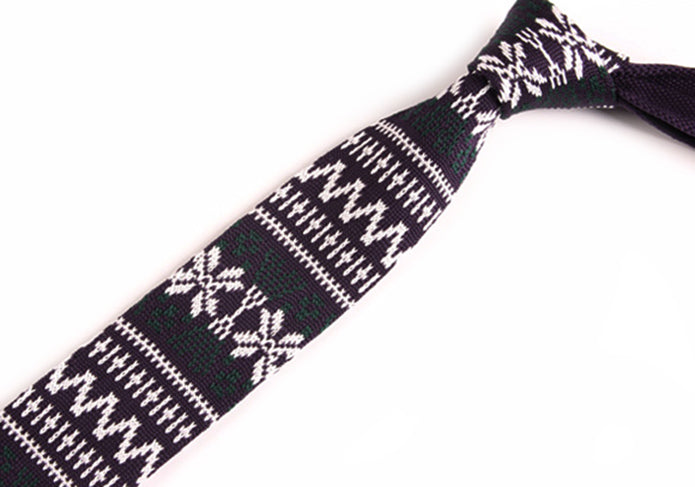 紫-緑-白-編み込み-ニット-タイ-メリヤス編み-スッキリタイプ-スタイリッシュ系-シンプル-クール-男女-祝-おしゃれ-かわいい-結婚式-カジュアル-スーツ-人気-プレゼント-ギフト-入園式-入学式-成人式