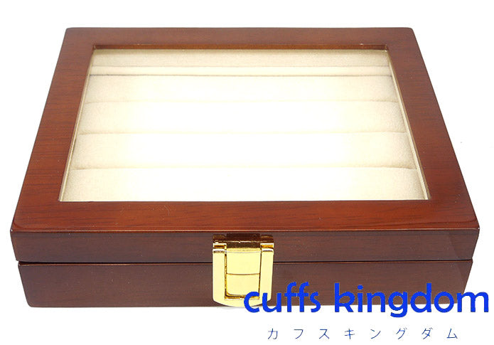 カフス専用・最高級木製保存ケース