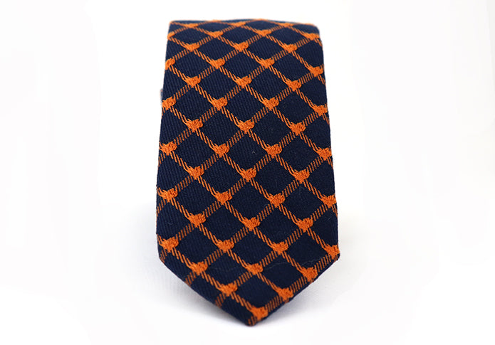 ビジネス-ネクタイ-ネイビー-オレンジ-網模様-男女-祝-おしゃれ-ビジネス-結婚式-カジュアル-スーツ-人気-プレゼント-ギフト-入園式-入学式-成人式-暖か-暖色-温もり