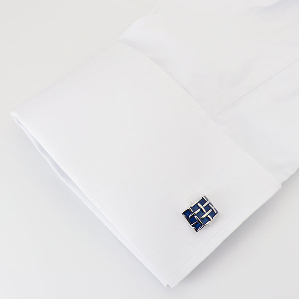 編みこみ-ブルー-カフスボタン-大きめサイズ-青-系-ブルー-男女-カフリングス-営業マン-おしゃれ-かわいい-結婚式-カジュアル-シンプル-スーツ-人気-プレゼント-ギフト-入園式-入学式-成人式