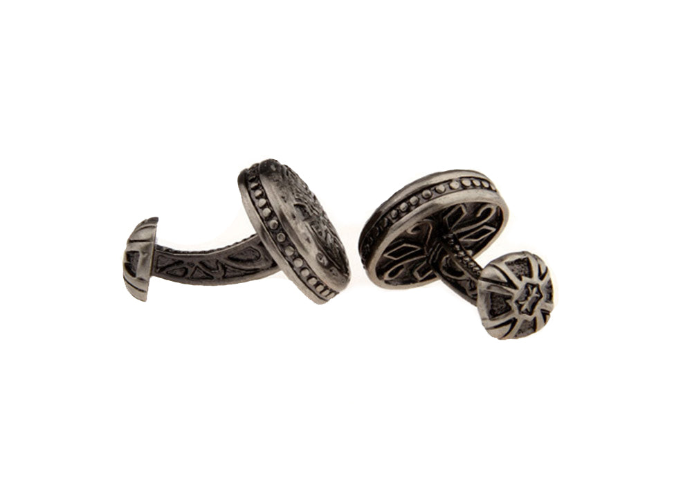 手作り-ハード系-シルバー-アクセ風-クロス-カフスボタン-黒系-ブラック-男女-カフリングス-営業マン-おしゃれ-かわいい-結婚式-カジュアル-スーツ-人気-プレゼント-ギフト-入園式-入学式-成人式