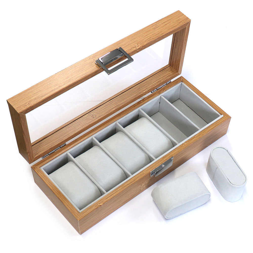 腕時計 6本 収納 木製 ボックス ガラス 天板◆ 裏地 柔らか 素材 ロック付き コレクション 高品質 高級時計 保管 ケース メンズ 父の日 誕プレ 収集 飾る インテリア 安心