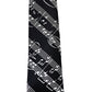 黒-ネクタイ-白-楽譜-柄-ネクタイ-ポリエステル-100-全長-約145ｃｍ-剣幅-約5ｃｍ-おしゃれ-かわいい-結婚式-カジュアル-シンプル-スーツ-人気-プレゼント-ギフト-入園式-入学式-成人式