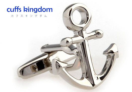 船乗り-水平-カフスボタン-銀色-系-男女-カフリングス-営業マン-おしゃれ-かわいい-結婚式-カジュアル-シンプル-スーツ-人気-プレゼント-ギフト-入園式-入学式-成人式
