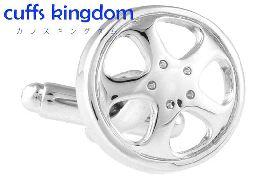 レーシング-ハンドル-カフスボタン-銀色-系-男女-カフリングス-営業マン-おしゃれ-かわいい-結婚式-カジュアル-シンプル-スーツ-人気-プレゼント-ギフト-入園式-入学式-成人式