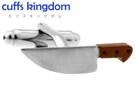 ユニーク品-料理包丁-カフスボタン-銀色系-男女-カフリングス-営業マン-おしゃれ-かわいい-結婚式-カジュアル-シンプル-スーツ-おもしろ-人気-プレゼント-ギフト-入園式-入学式-成人式