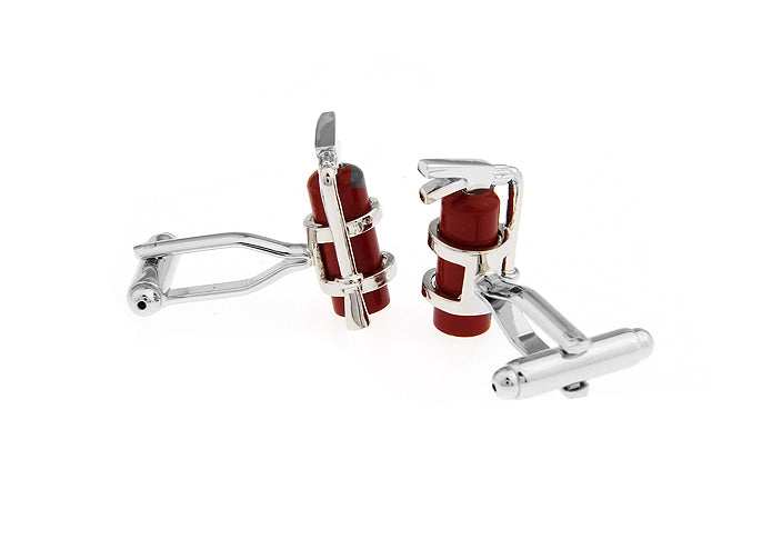 消火器-赤色-カフスボタン-赤-系-レッド-男女-カフリングス-営業マン-おしゃれ-かわいい-結婚式-カジュアル-シンプル-スーツ-ユニーク-人気-プレゼント-ギフト-入園式-入学式-成人式