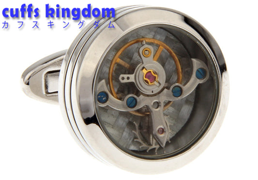 機械-仕掛け-銀-カフスボタン-銀色-系-男女-カフリングス-営業マン-おしゃれ-かわいい-結婚式-カジュアル-シンプル-スーツ-人気-プレゼント-ギフト-入園式-入学式-成人式