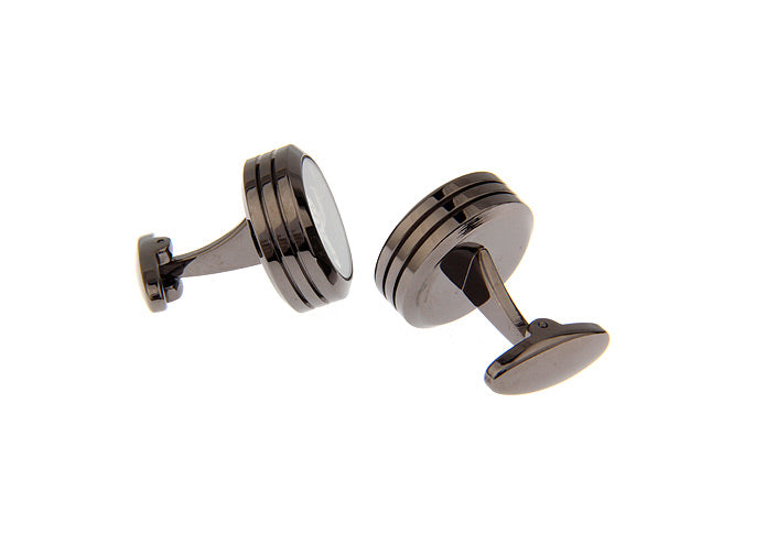 機械-仕掛け-黒-カフスボタン-灰色-ダーク系-男性-カフリングス-クール系-円形-メカ-カフス専門店