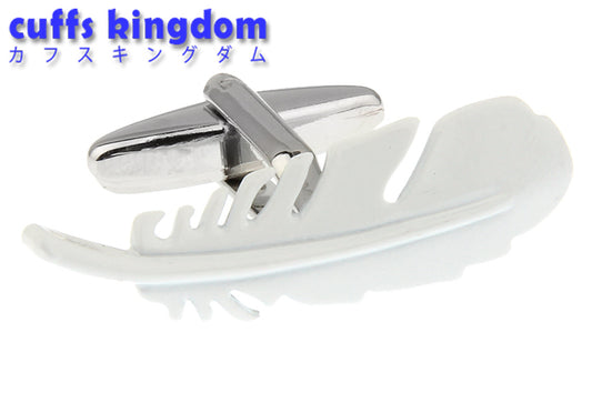 白い-フェザー-カフスボタン-白-系-ホワイト-男女-カフリングス-営業マン-おしゃれ-かわいい-結婚式-カジュアル-シンプル-スーツ-人気-プレゼント-ギフト-入園式-入学式-成人式