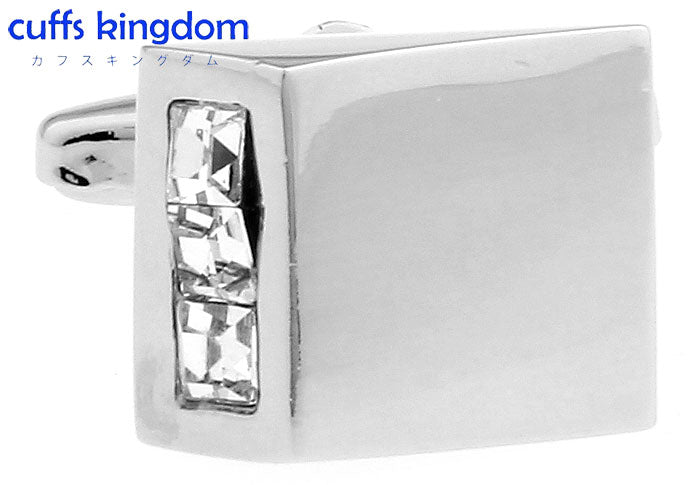 楔形-ハイレベル-デザイン-白色-カフスボタン-銀色系-男女-カフリングス-営業マン-おしゃれ-かわいい-結婚式-カジュアル-シンプル-スーツ-人気-プレゼント-ギフト-入園式-入学式-成人式