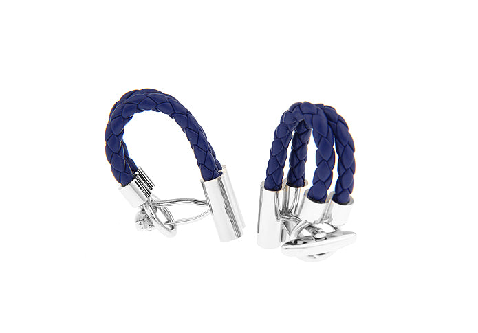 編み込み-フェイクレザー-青色-カフスボタン-青系-ブルー-男女-カフリングス-営業マン-おしゃれ-かわいい-結婚式-カジュアル-シンプル-スーツ-人気-プレゼント-ギフト-入園式-入学式-成人式