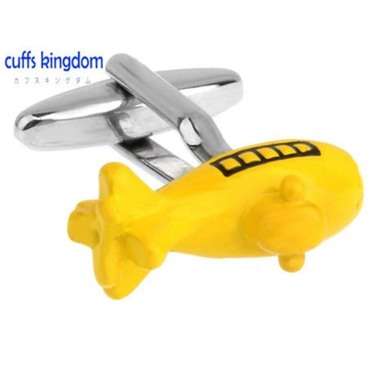 黄色い-飛行船-カフスボタン-黄-系-イエロー-男女-カフリングス-営業マン-おしゃれ-かわいい-結婚式-カジュアル-シンプル-ユニーク-スーツ-人気-プレゼント-ギフト-入園式-入学式-成人式