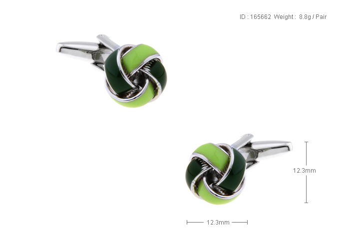 編みこみ-ボール-緑-カフスボタン-緑系-グリーン-男女-カフリングス-営業マン-おしゃれ-かわいい-結婚式-カジュアル-シンプル-スーツ-人気-プレゼント-ギフト-入園式-入学式-成人式