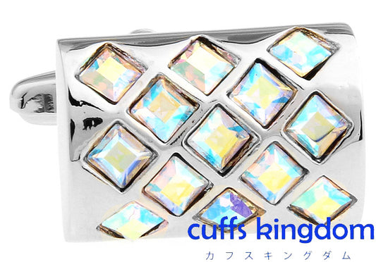 立体-カット-ジュエリー-ホワイト-カフスボタン-白系-ホワイト-男女-カフリングス-営業マン-かわいい-結婚式-カジュアル-スーツ-人気-プレゼント-入園式-入学式成人式