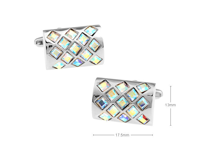 立体-カット-ジュエリー-ホワイト-カフスボタン-白系-ホワイト-男女-カフリングス-営業マン-かわいい-結婚式-カジュアル-スーツ-人気-プレゼント-入園式-入学式成人式